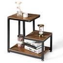 3-Tier End Table  Side Table Night Stand W/ Storage Shelf for Living Room