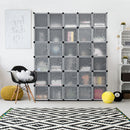 DIY 30 Cube Portable Closet Storage Organizer Clothes Wardrobe Cabinet W/Doors
