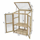 Garden Portable Wooden GreenHouse Cold Frame Raised Plants Shelves Protection