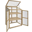 Garden Portable Wooden GreenHouse Cold Frame Raised Plants Shelves Protection
