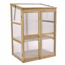 Garden Portable Wooden GreenHouse Cold Frame Raised Plants Shelves Protection