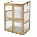 Garden Portable Wooden GreenHouse Cold Frame Raised Plants Shelves Protection