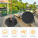 4PCS Patio Cantilever Offset Umbrella Weights Base Plate Set
