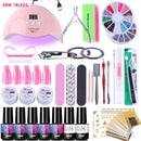 Nail Kits 90W UV Lamp Nail Dryer Soak Off Gel Nail Polish Professional Electric Drill