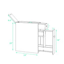 Narrow Wood Floor Bathroom Storage Cabinet Holder Organizer