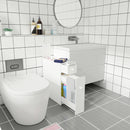 Narrow Wood Floor Bathroom Storage Cabinet Holder Organizer