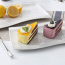 2-pieces Marble Porcelain Dinner Dinnerware Plate Set, Rectangular