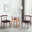 Round Dining Table Steel Frame Tempered Glass Top Home Decor Kitchen Furniture