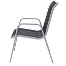 5 PCS Bistro Set Garden Set of Chairs and Table Outdoor Patio Furniture