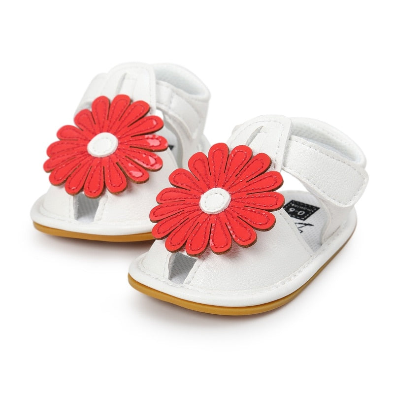 Summer Kids Girls Sandals Cute Tartan Hollow Out Princess Style Flower Breathable Non-slip Soft Bottom Cack Shoes