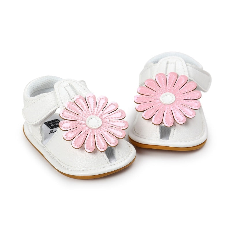 Summer Kids Girls Sandals Cute Tartan Hollow Out Princess Style Flower Breathable Non-slip Soft Bottom Cack Shoes