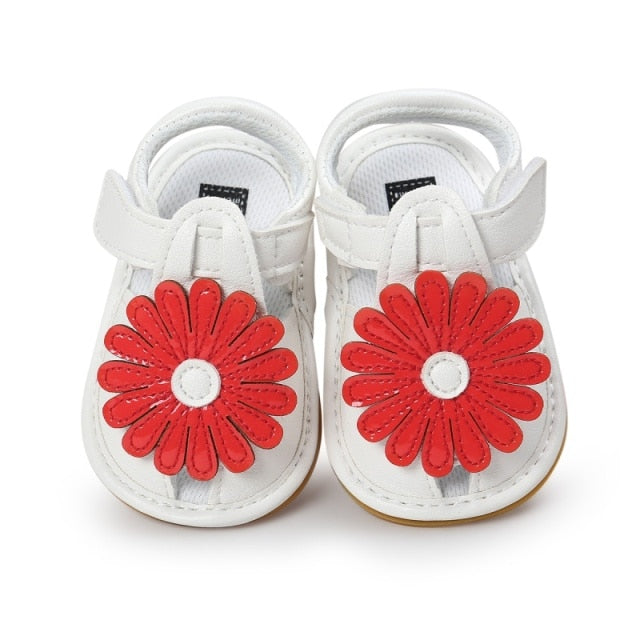 Summer Kids Girls Sandals Cute Tartan Hollow Out Princess Style Flower Breathable Non-slip Soft Bottom Cack Shoes