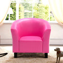 PU Leather Kids Sofa Armrest Chair Couch Child Birthday Gift Living Room Rose