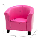 PU Leather Kids Sofa Armrest Chair Couch Child Birthday Gift Living Room Rose