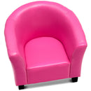 PU Leather Kids Sofa Armrest Chair Couch Child Birthday Gift Living Room Rose