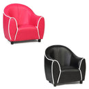 Kids Sofa Armrest Chair Couch Children Living Room Toddler Furniture Black/Red