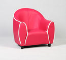 Kids Sofa Armrest Chair Couch Children Living Room Toddler Furniture Black/Red