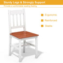 5PCS Pine Wood Dinette Dining Set Table and 4 Chairs Home Kitchen Furniture