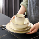 Vintage 4-Piece Ceramic Dinner Set for One person