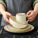 Vintage 4-Piece Ceramic Dinner Set for One person
