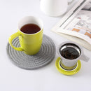 450ML Porcelain Tea Mug Cup with Lid and Stainless Steel Infuser Filter