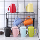 450ML Porcelain Tea Mug Cup with Lid and Stainless Steel Infuser Filter