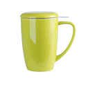 450ML Porcelain Tea Mug Cup with Lid and Stainless Steel Infuser Filter