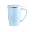 450ML Porcelain Tea Mug Cup with Lid and Stainless Steel Infuser Filter