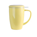 450ML Porcelain Tea Mug Cup with Lid and Stainless Steel Infuser Filter