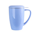 450ML Porcelain Tea Mug Cup with Lid and Stainless Steel Infuser Filter