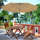 9' Patio Market Umbrella Outdoor Table Umbrella Aluminum Crank W/8 Ribs