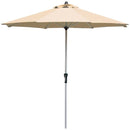 9' Patio Market Umbrella Outdoor Table Umbrella Aluminum Crank W/8 Ribs