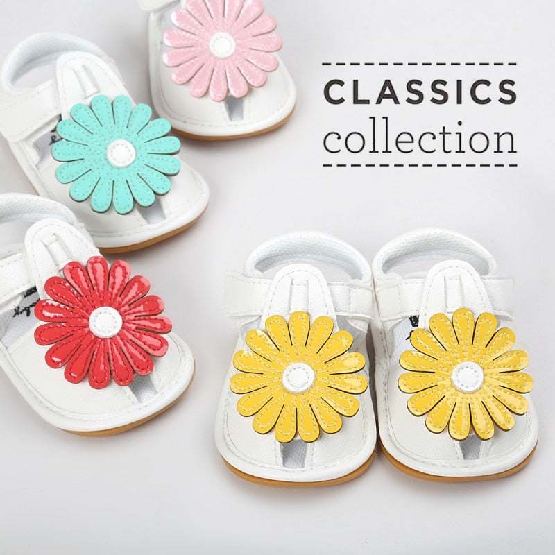 Summer Kids Girls Sandals Cute Tartan Hollow Out Princess Style Flower Breathable Non-slip Soft Bottom Cack Shoes