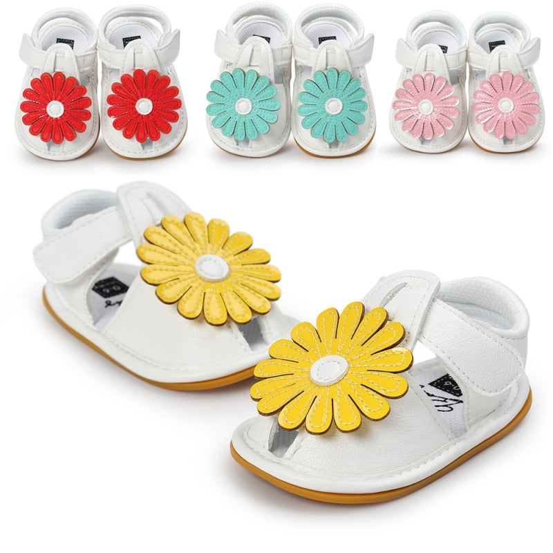 Summer Kids Girls Sandals Cute Tartan Hollow Out Princess Style Flower Breathable Non-slip Soft Bottom Cack Shoes