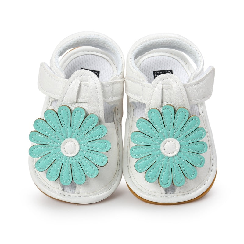 Summer Kids Girls Sandals Cute Tartan Hollow Out Princess Style Flower Breathable Non-slip Soft Bottom Cack Shoes