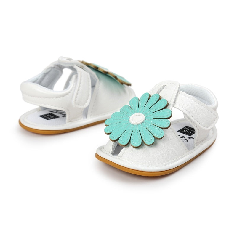 Summer Kids Girls Sandals Cute Tartan Hollow Out Princess Style Flower Breathable Non-slip Soft Bottom Cack Shoes