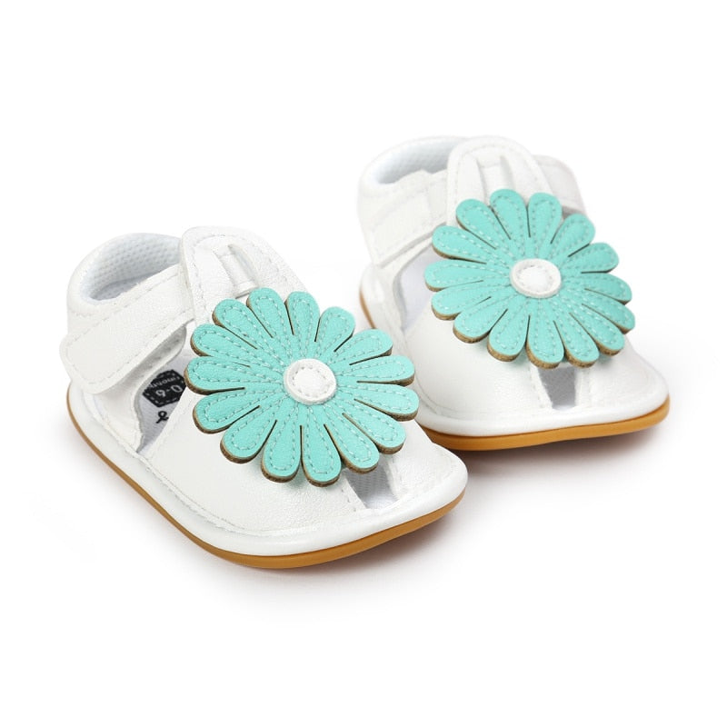 Summer Kids Girls Sandals Cute Tartan Hollow Out Princess Style Flower Breathable Non-slip Soft Bottom Cack Shoes