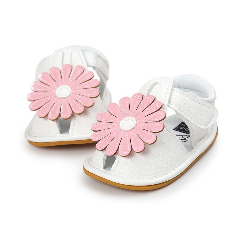 Summer Kids Girls Sandals Cute Tartan Hollow Out Princess Style Flower Breathable Non-slip Soft Bottom Cack Shoes