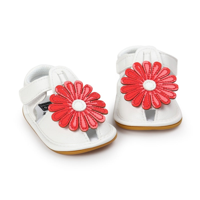 Summer Kids Girls Sandals Cute Tartan Hollow Out Princess Style Flower Breathable Non-slip Soft Bottom Cack Shoes