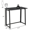 Foldable Computer Desk Home Office Laptop Table Writing Desk Study Table Black