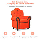 Children Recliner Kids Sofa Chair Couch Living Room Furniture Orange