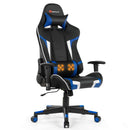 Massage Gaming Chair Reclining Swivel Racing Office Chair w/Lumbar Support