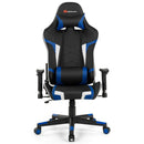 Massage Gaming Chair Reclining Swivel Racing Office Chair w/Lumbar Support