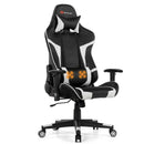 Massage Gaming Chair Reclining Swivel Racing Office Chair w/Lumbar Support