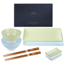 Japanese Style Porcelain Sushi Set with Gift Box