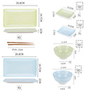 Japanese Style Porcelain Sushi Set with Gift Box