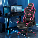 Massage Gaming Chair Reclining Swivel Racing Office Chair with Footrest