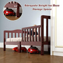 Classic Kids Children Toddler Wood Bed Bedroom Furniture w/ Guardrails