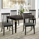 Set of 4 Wood Dining Chair High Back Upholstered Armless Side Chair Home Kitchen 2*HW64392