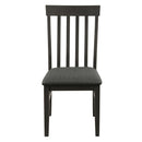 Set of 4 Wood Dining Chair High Back Upholstered Armless Side Chair Home Kitchen 2*HW64392